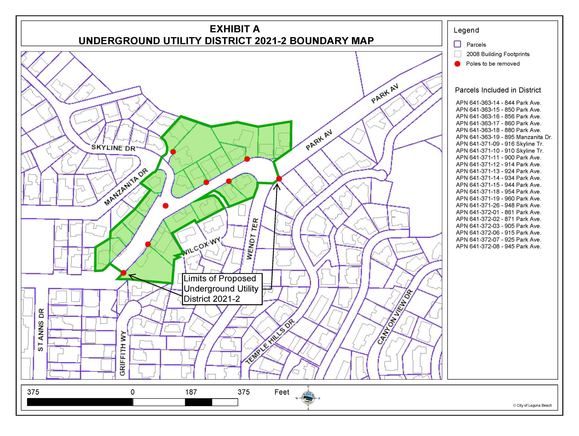 Park Ave Underground District Map 20210512