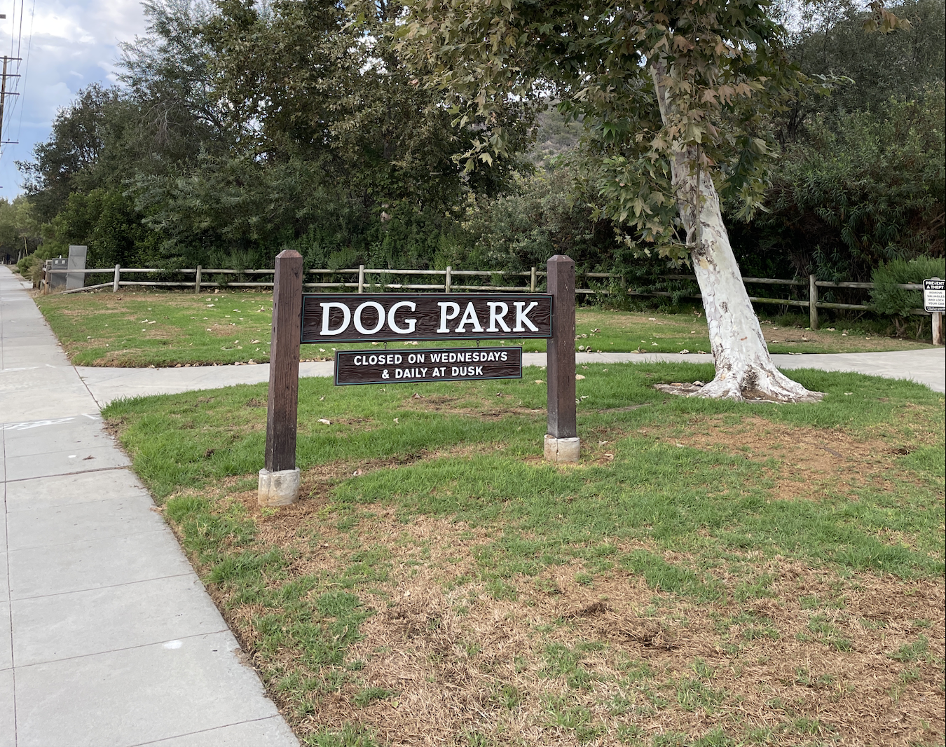 Dog Park Temporarily Closed