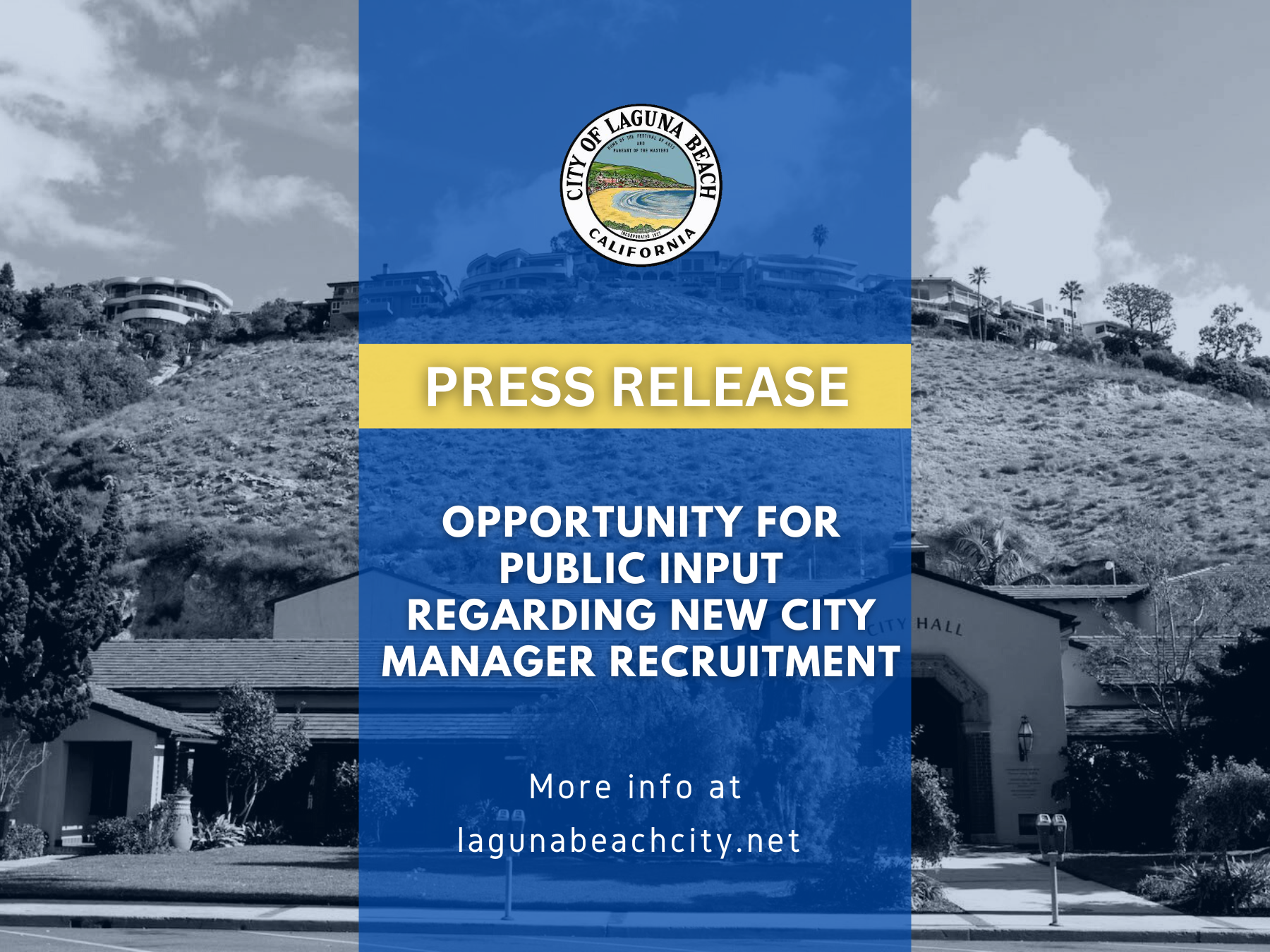 Press Release - City Manager Recruitment