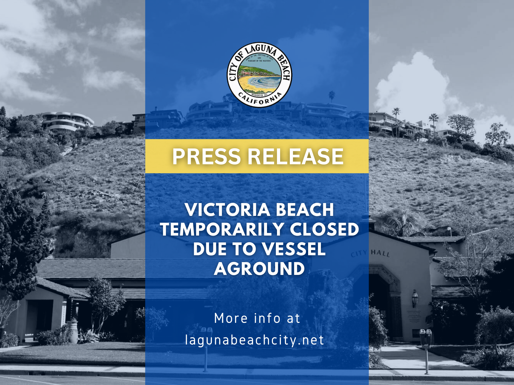 Press Release - Victoria Beach Temporarily Closed Due to Vessel Aground (1)