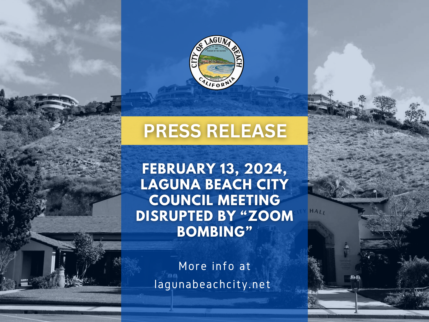 Press Release - City Council Meeting Disrupted by Zoom Bombing