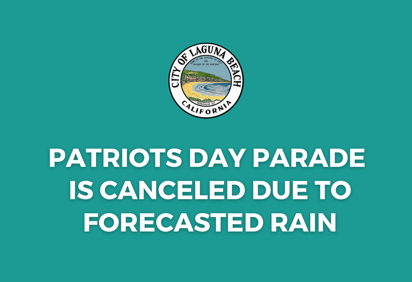 Patriots Day Parade is Canceled Due to Forecasted Rain
