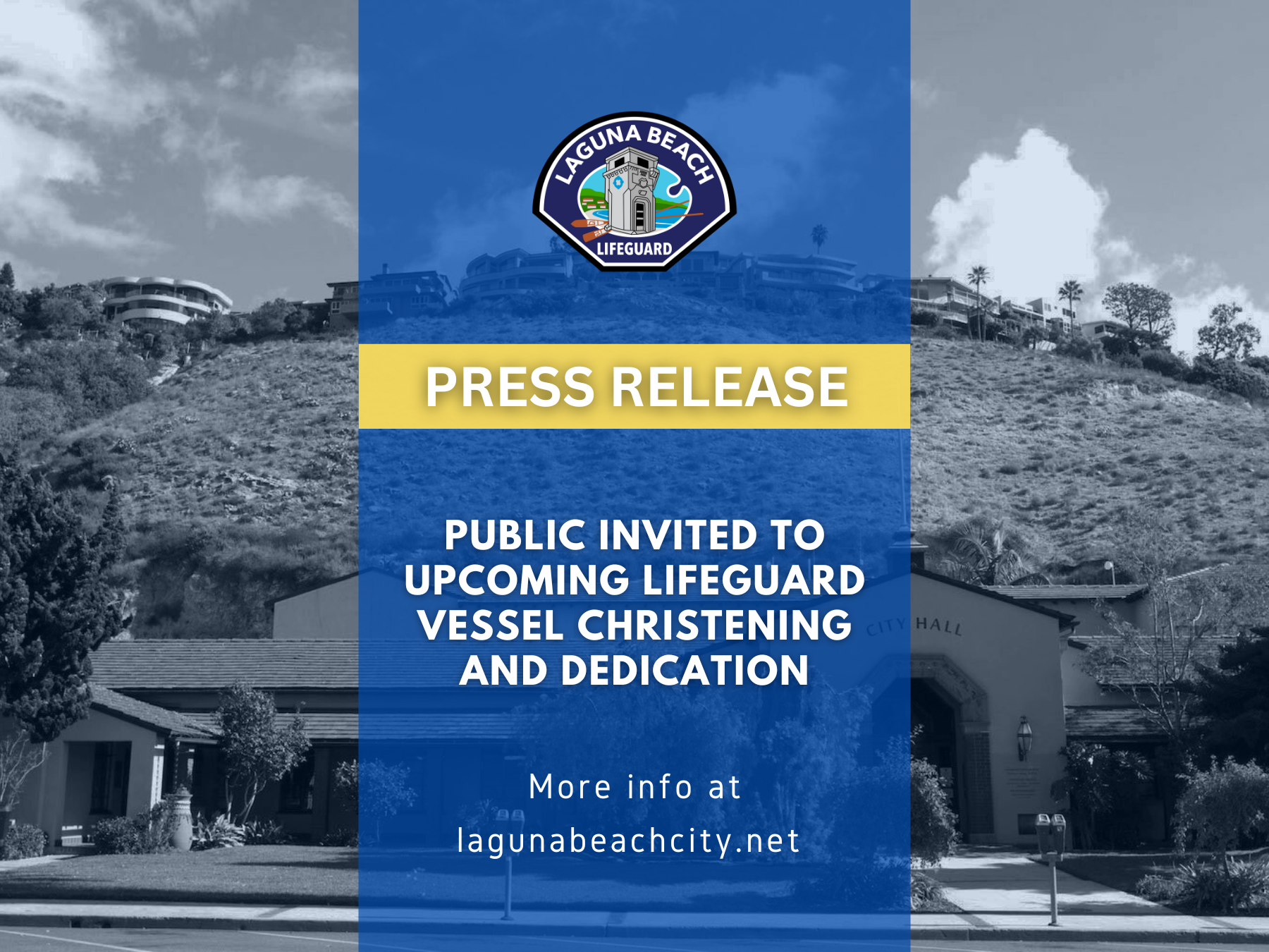 Press Release - Public Invited to Upcoming Lifeguard Vessel Christening and Dedication