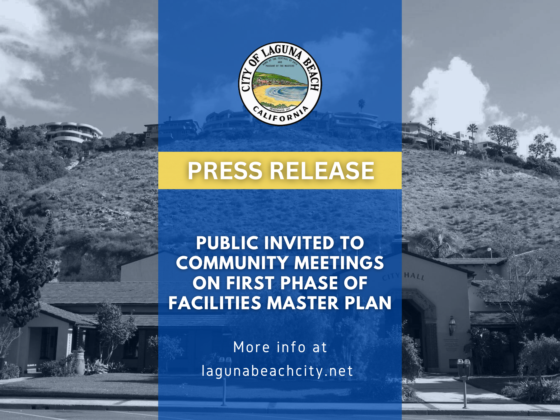 Press Release - Public Invited to Community Meetings on First Phase of Facilities Master Plan
