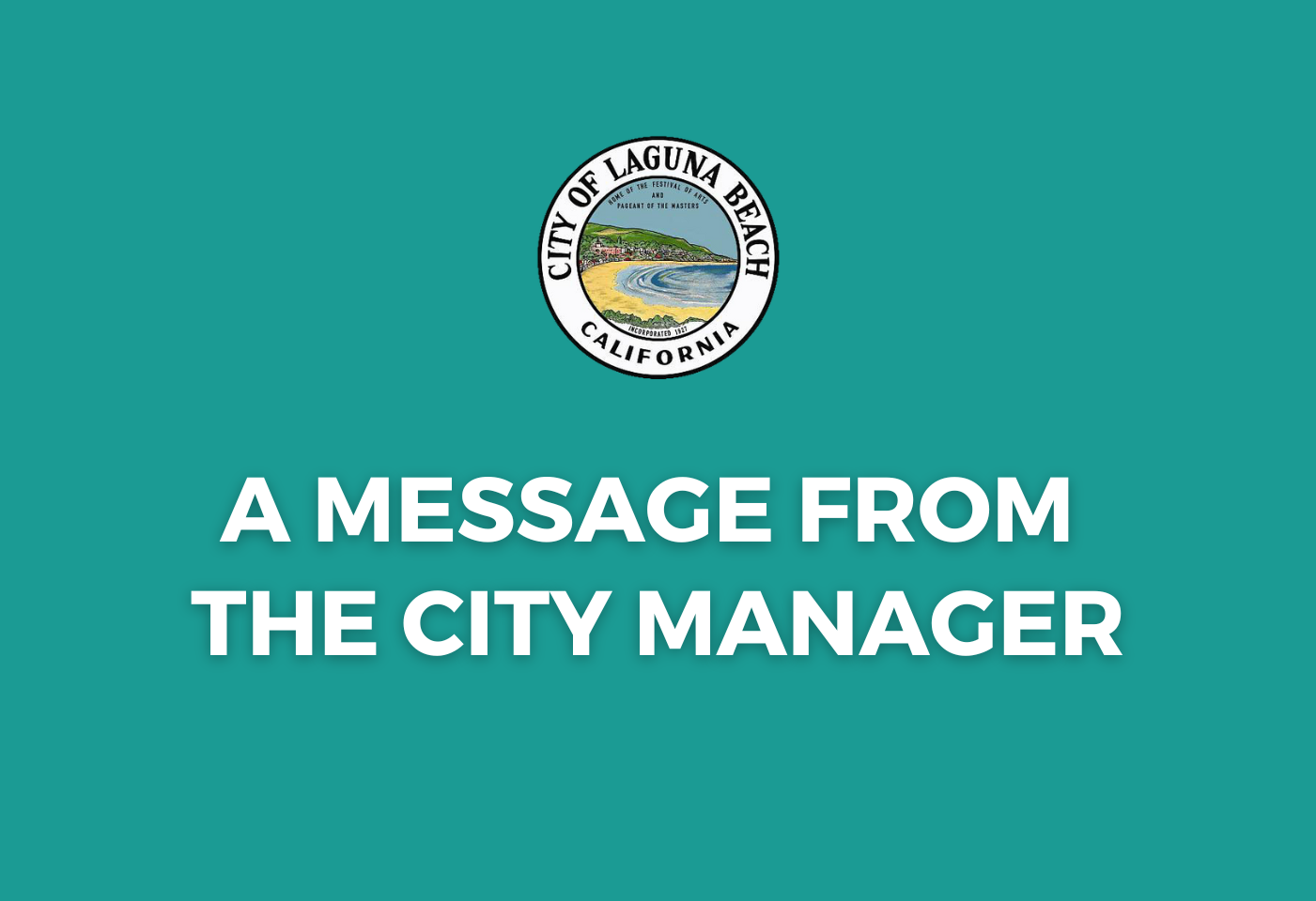 A Message from the City Manager